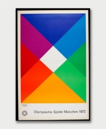 Zeefdruk Bill - Jeux Olympiques de Munich 1972