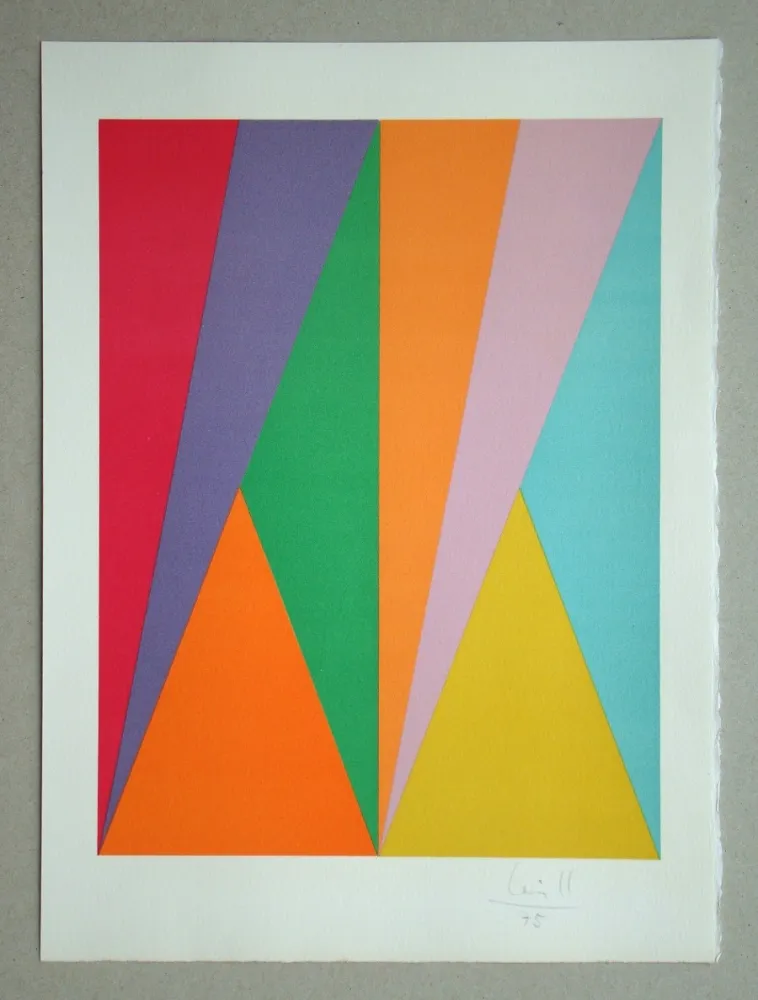 Lithografie Bill - Konkrete Komposition