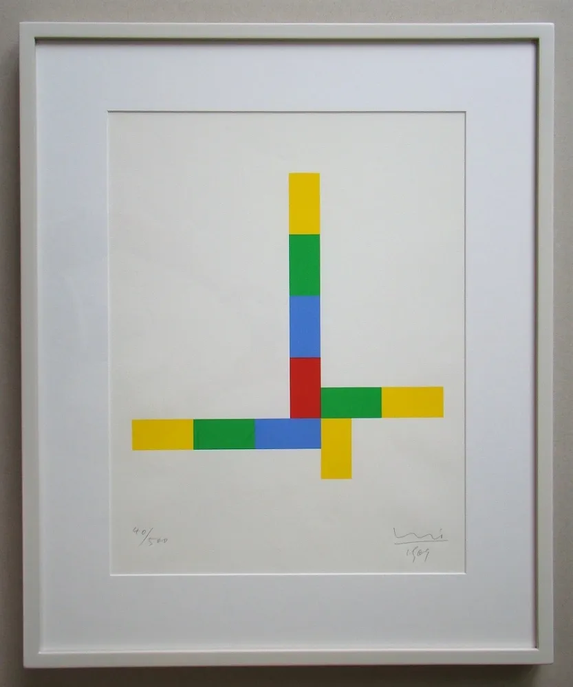 Zeefdruk Bill - Konkrete Komposition - 1969