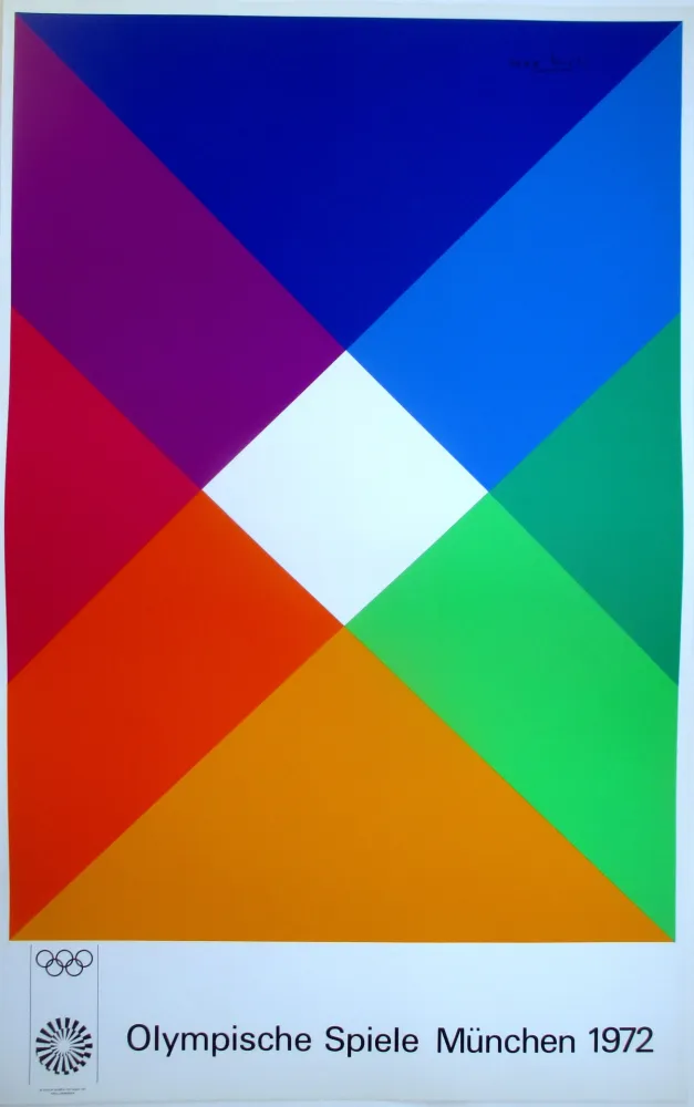 Zeefdruk Bill - OL 1972 - original colour silkscreen