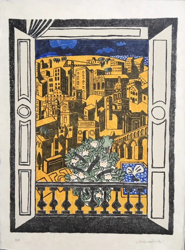 Lithografie Bioulès - Millénaire de Montpellier