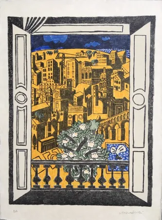 Lithografie Bioulès - Millénaire de Montpellier