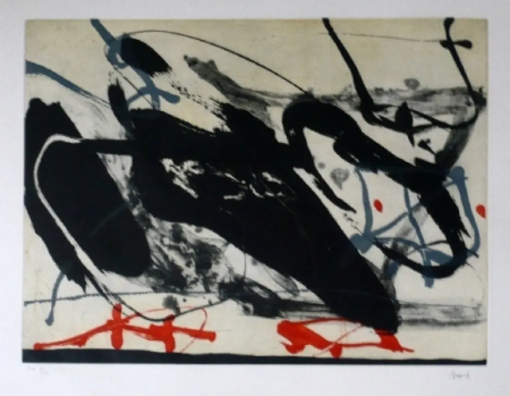 Ets En Aquatint Bird - Abstract 5