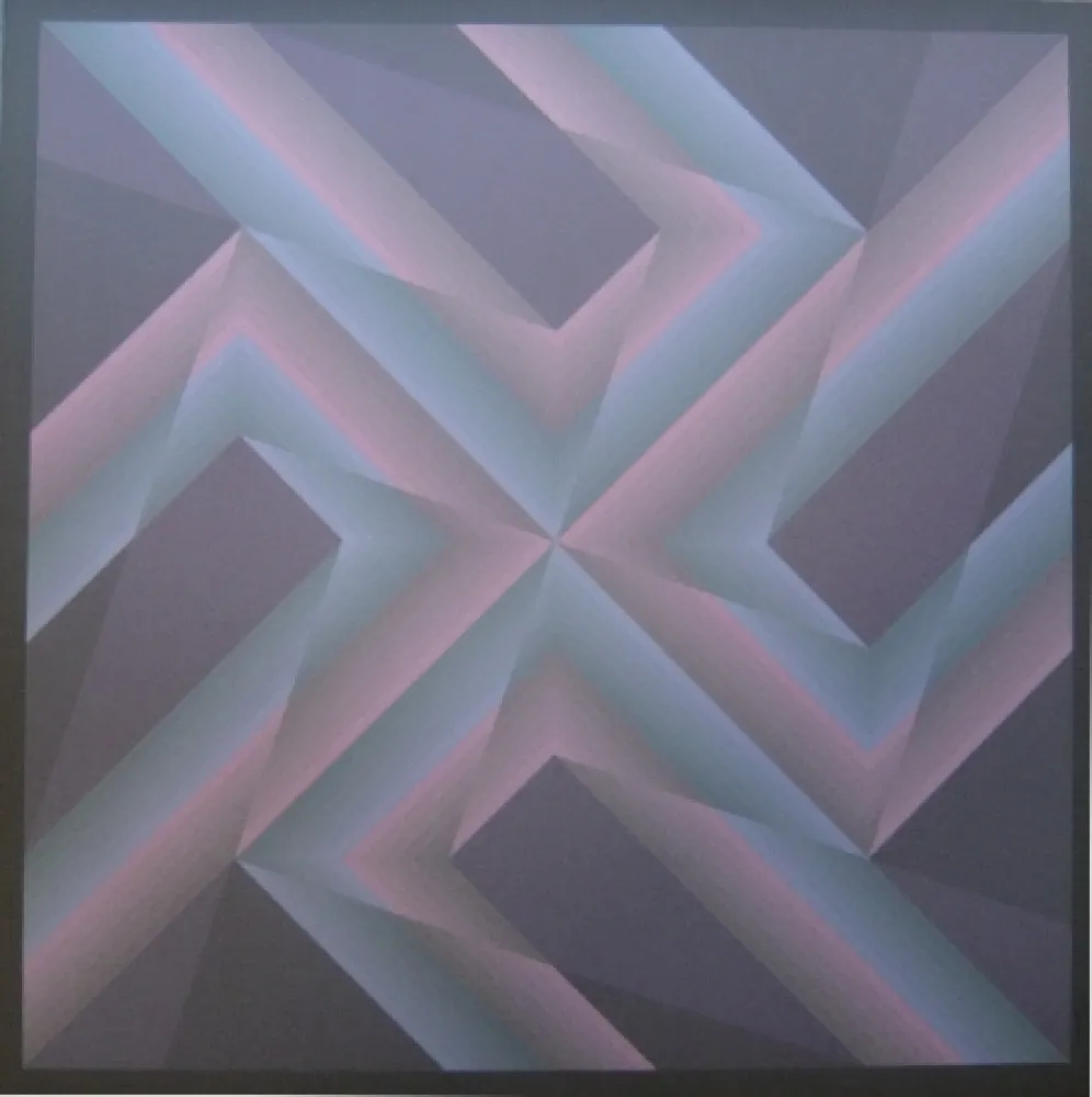 Lithografie Bird - Tribute to Vasarely 14