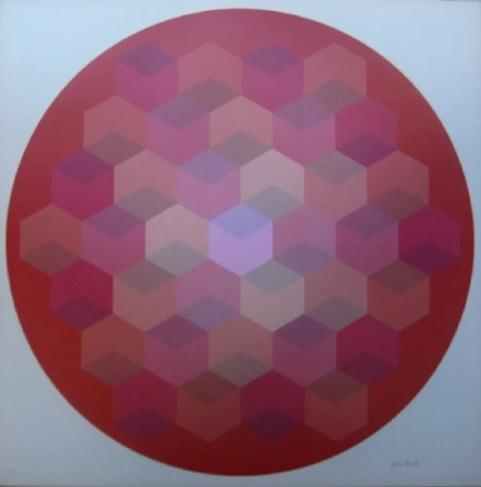 Lithografie Bird - Tribute to Vasarely 8