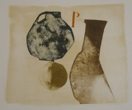 Lithografie Bissier - Composition