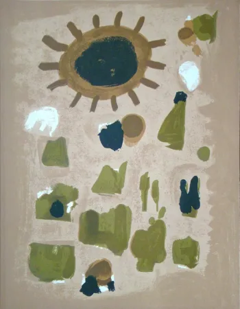 Lithografie Bissiere - Composition