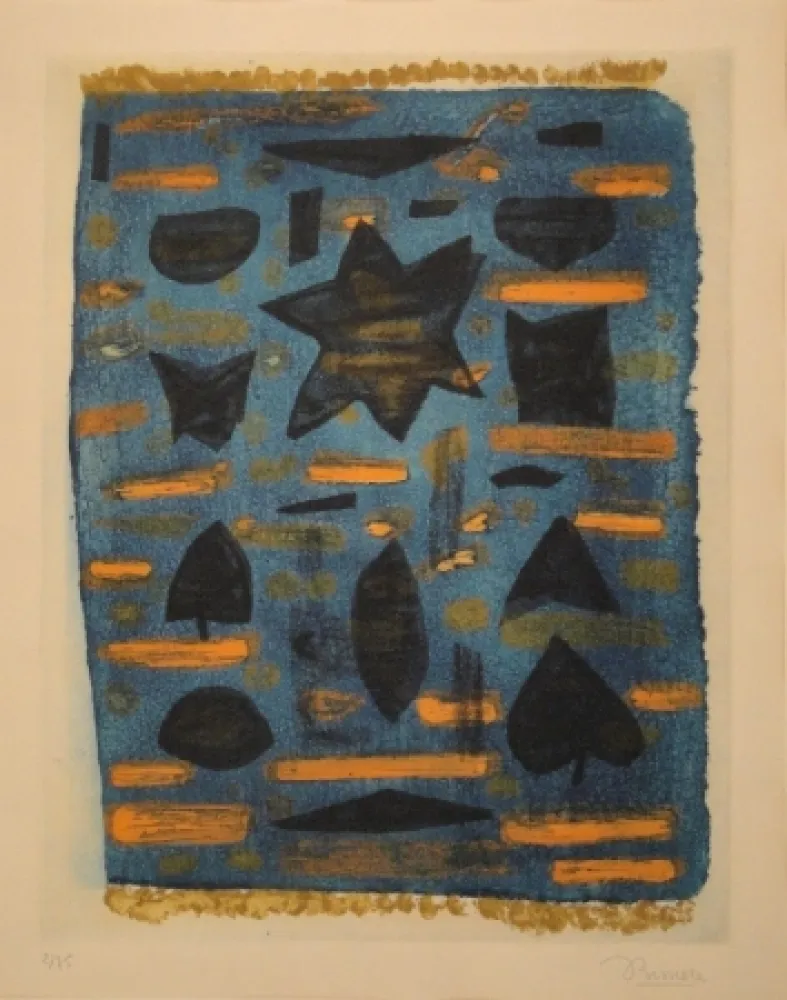 Aquatint Bissiere - Feuillage