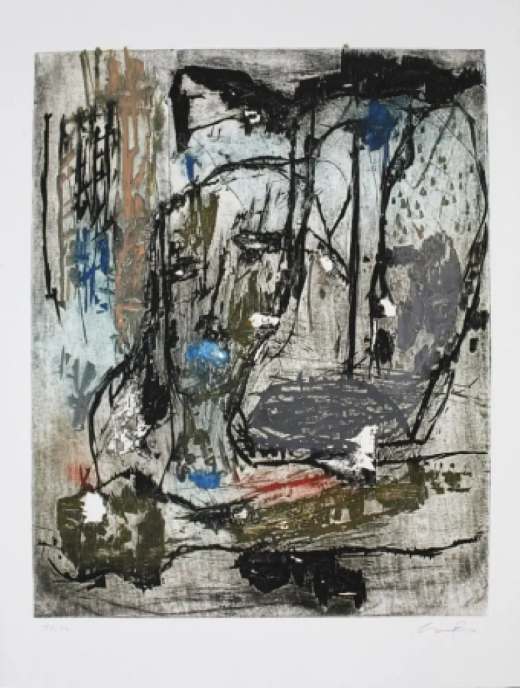 Ets En Aquatint Bissière - Reveil à l'aube / Dawn Awakening