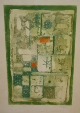 Ets En Aquatint Bissiere - Sans titre