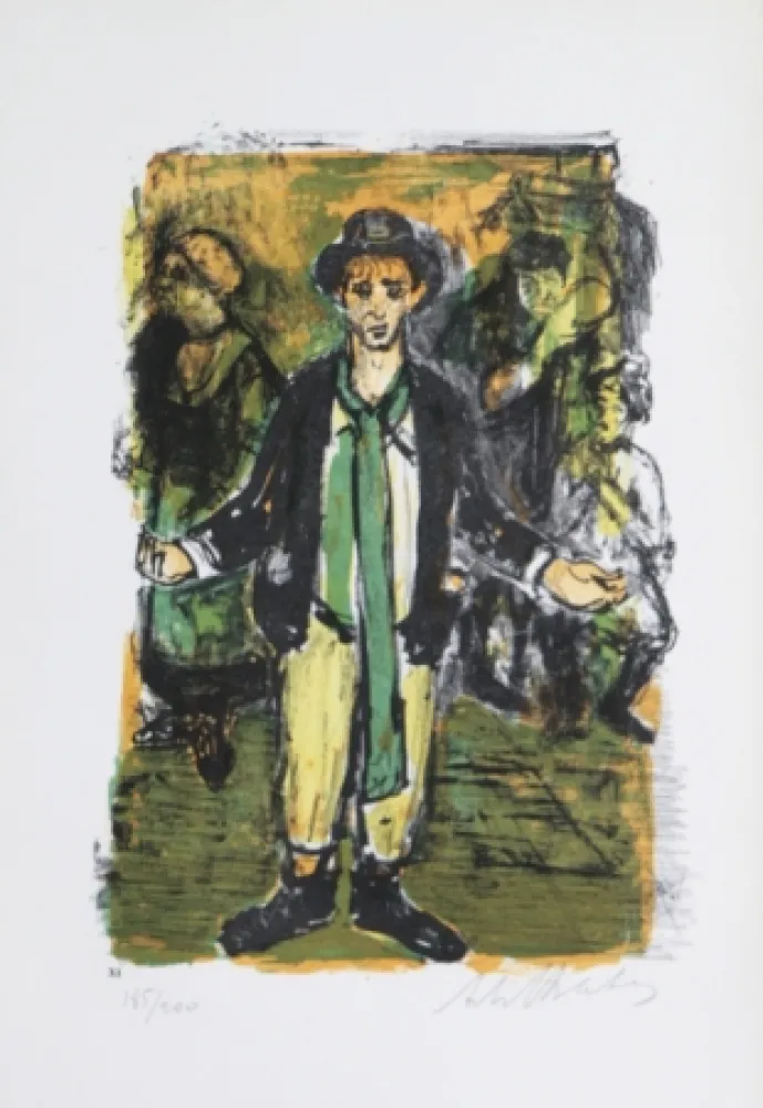 Lithografie Blatas - 	L'opera des Guaux, The Beggers Opera plate XI