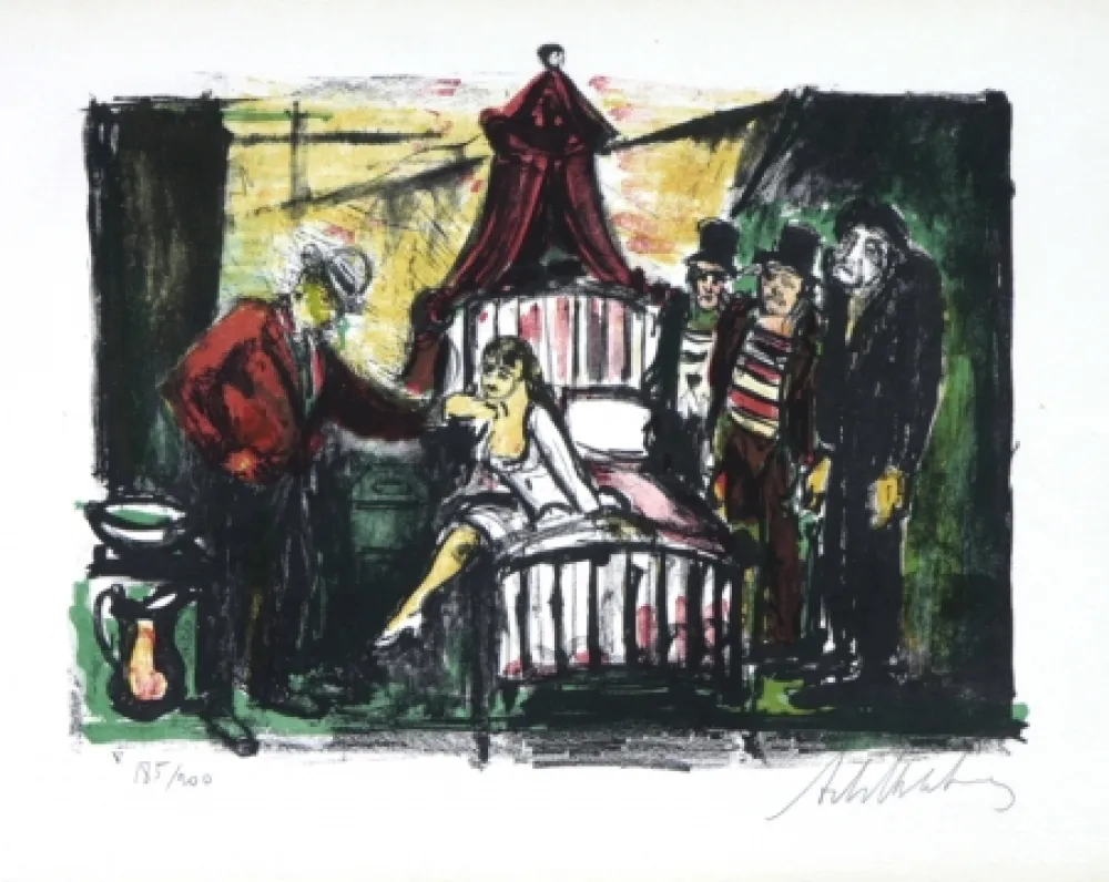 Lithografie Blatas - 	L'Opera Des Gueux, The Beggers Opera Plate V