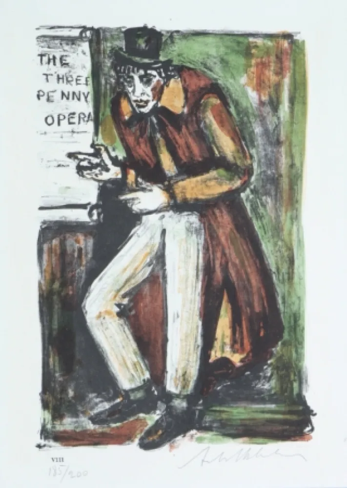 Lithografie Blatas - 	L'Opera Des Gueux, The Beggers Opera Plate VIII