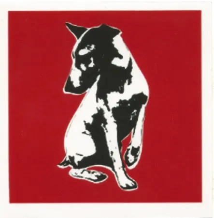 Zeefdruk Blek Le Rat - His Master's Voiceless (Red)