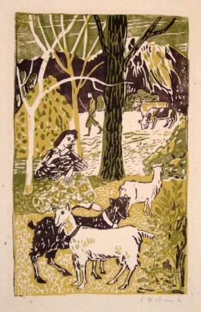 Houtsnede Blenk - Untitled