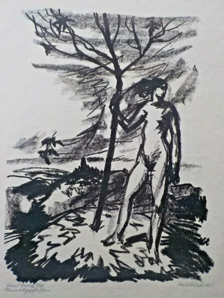 Lithografie Blocherer - Untitled