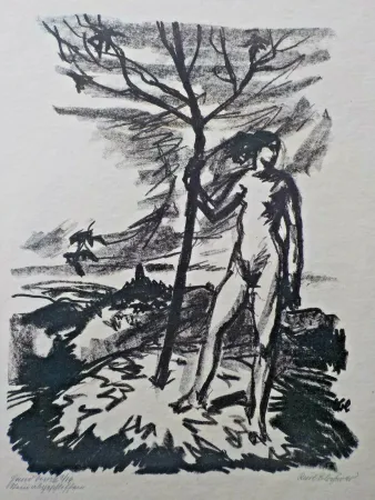 Lithografie Blocherer - Untitled