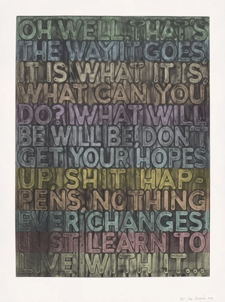 Zeefdruk Bochner - Oh Well