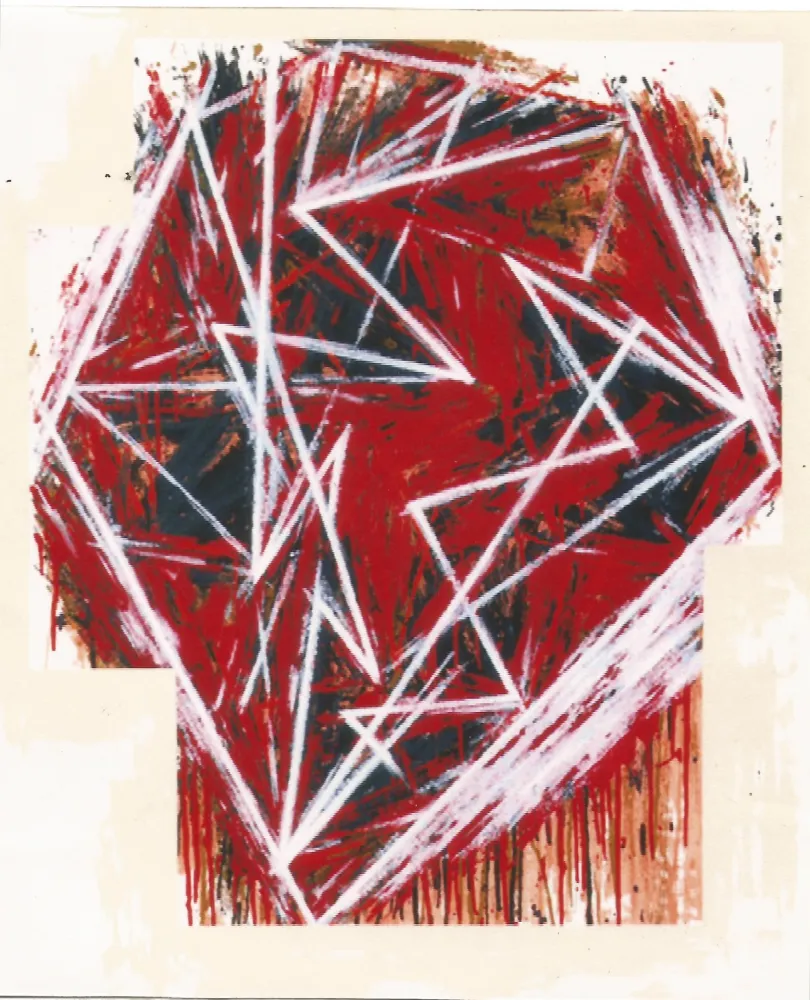 Zeefdruk Bochner - Untitled