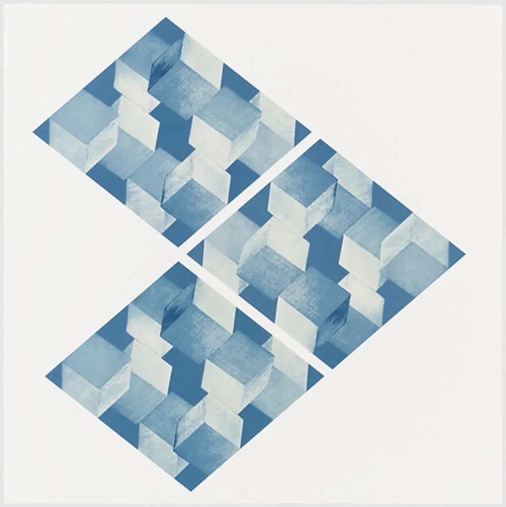 Zeefdruk Bochner - Untitled (Four X Four X Four)