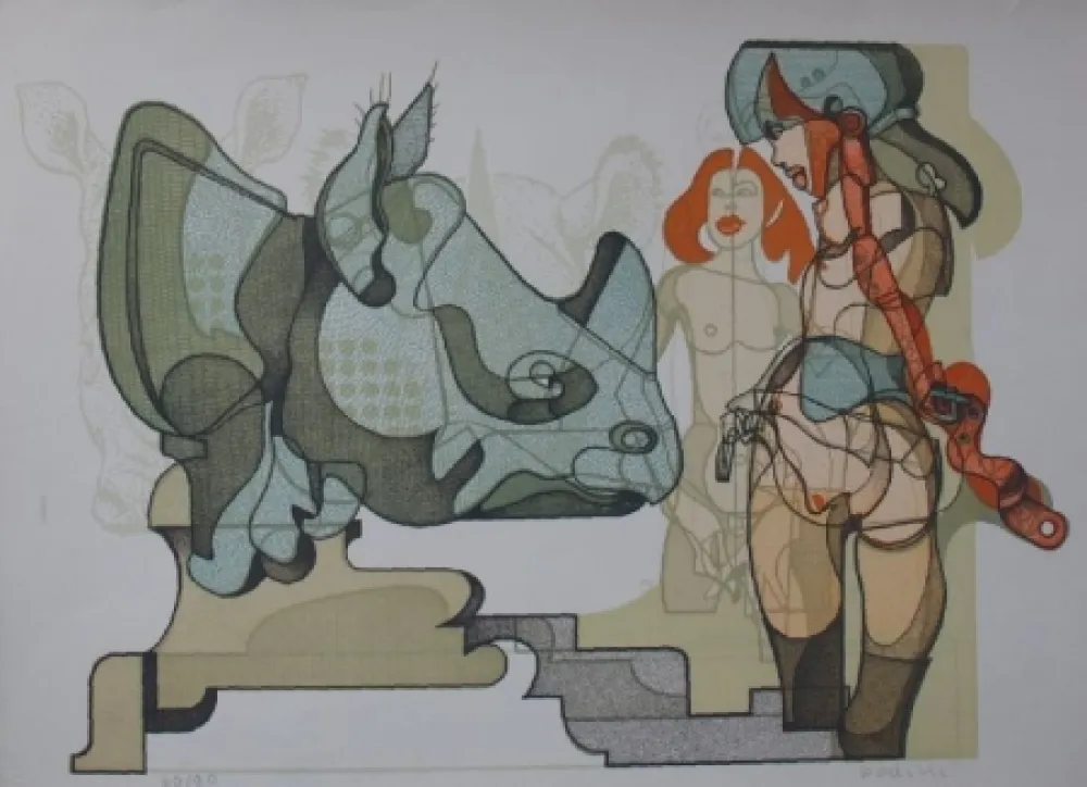 Lithografie Bodini - Senza titolo