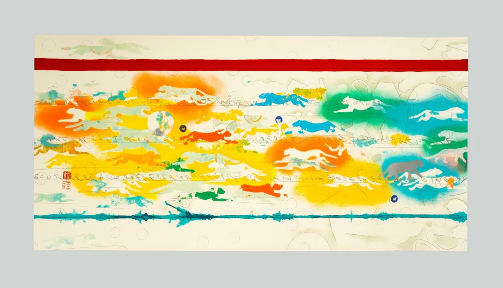 Zeefdruk Boetti - Pantere