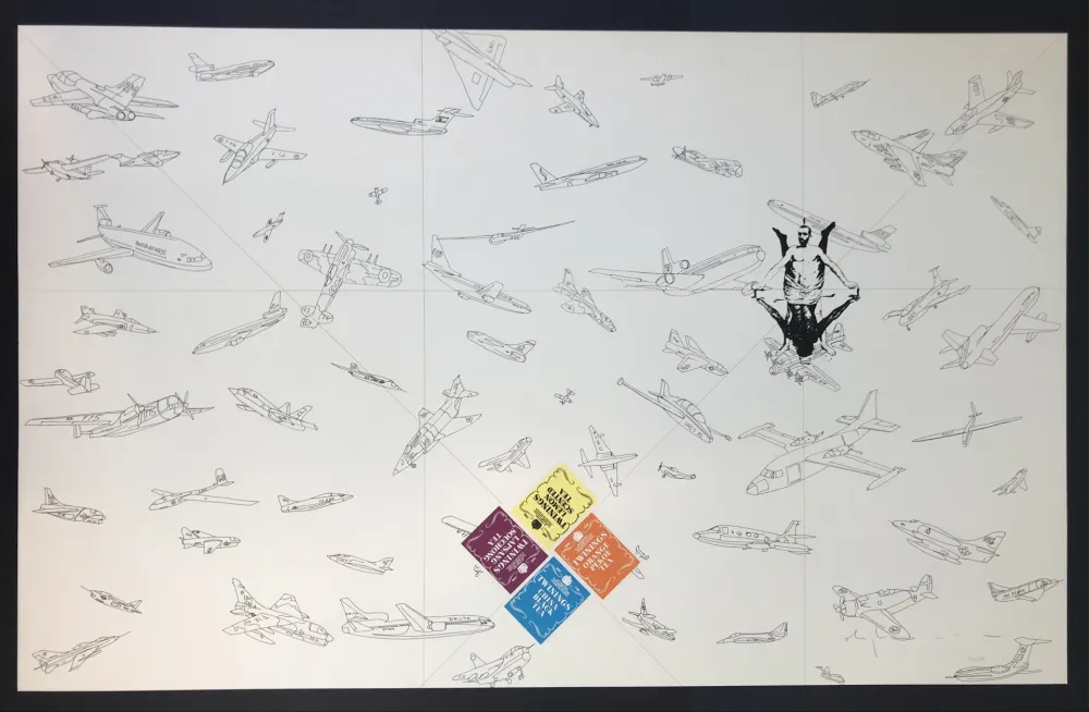 Zeefdruk Boetti - Twinings - Archived by Fondazione Boetti