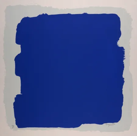 Zeefdruk Bogart - Abstract Composition, 1974 - Hand-signed