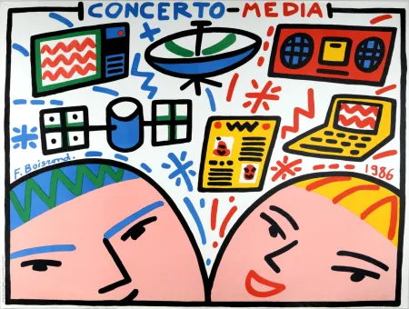 Lithografie Boisrond - Concerto Media, 1986