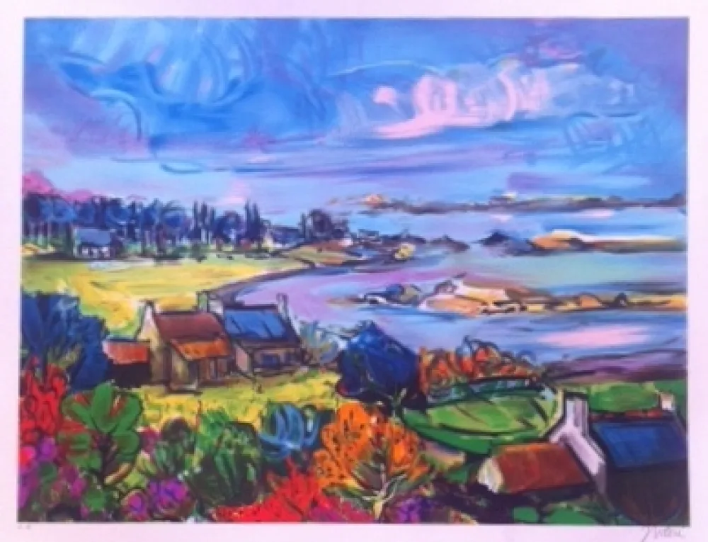 Lithografie Bolorè  - La bretagne