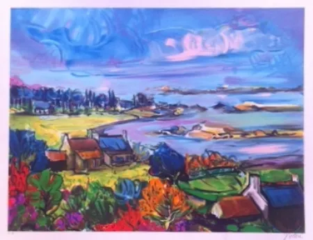 Lithografie Bolorè  - La bretagne