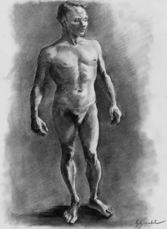 Lithografie Bonabel - ELIANE BONABEL / Louis-Ferdinand Céline - Litographie Originale / Original Lithograph - Nu Masculin / Male Nude - 1938