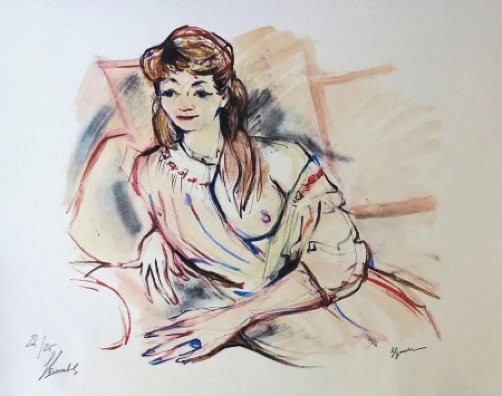 Lithografie Bonabel -  Louis-Ferdinand Céline - AUTOPORTRAIT / SELF-PORTRAIT