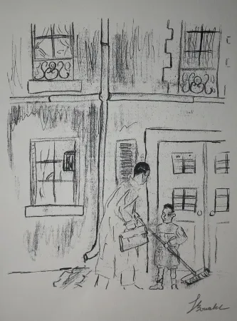 Gravure Bonabel - Louis-Ferdinand Céline - Gravure Originale - Voyage au Bout de la Nuit