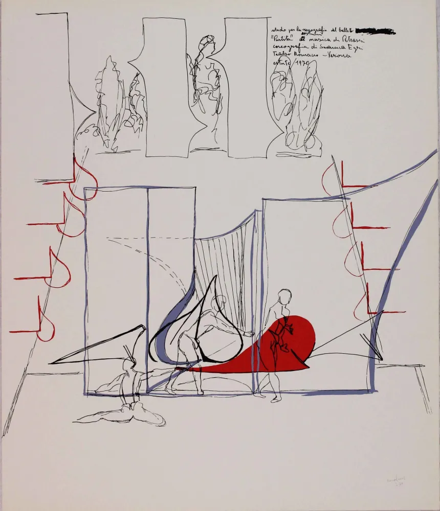 Lithografie Bonalumi - Composizione
