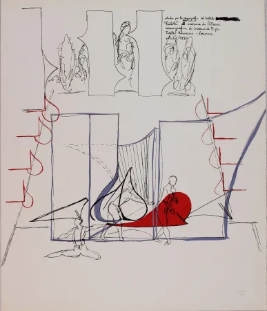 Lithografie Bonalumi - Composizione