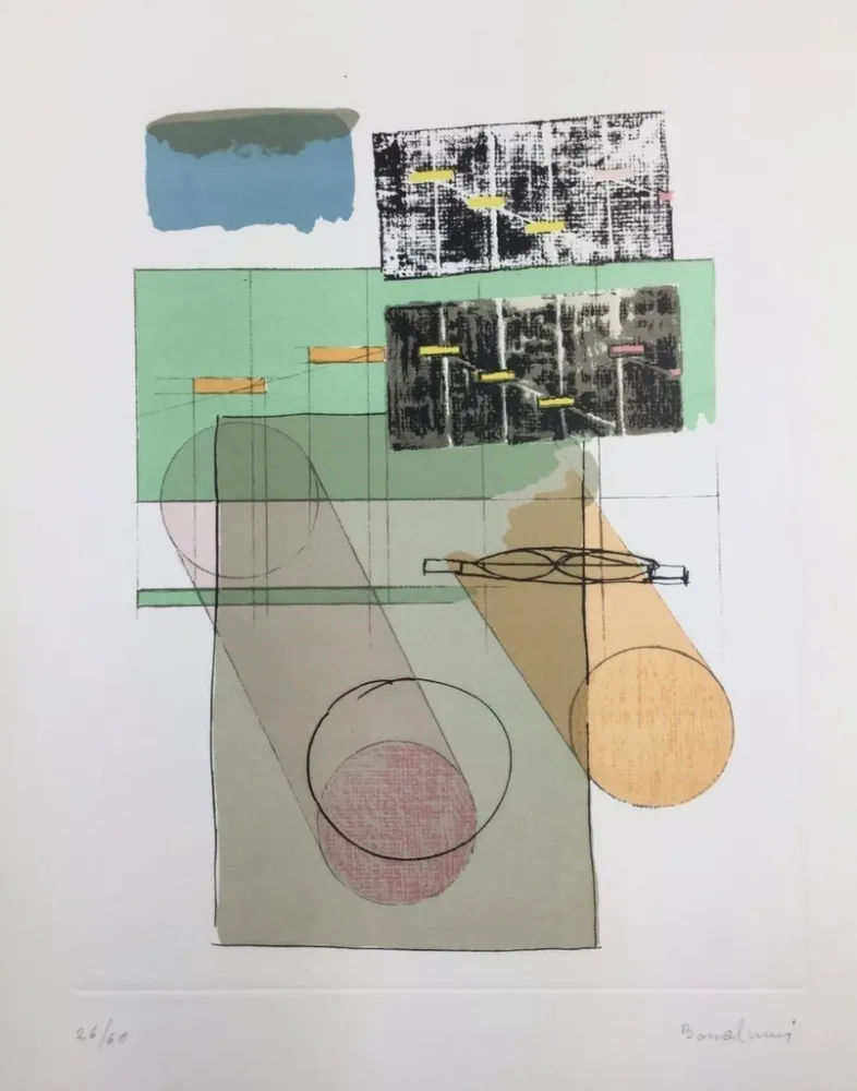 Lithografie Bonalumi - La casa del vento