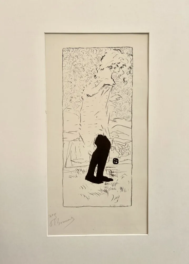 Lithografie Bonnard - Jeune femme aux bas noirs (1893)
