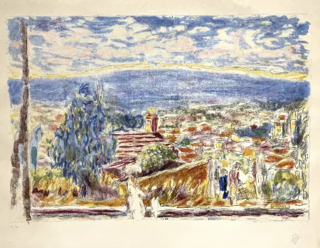 Lithografie Bonnard -  La Montagne Bleue