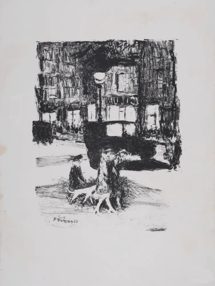 Lithografie Bonnard - La Rue (Paris), 1927