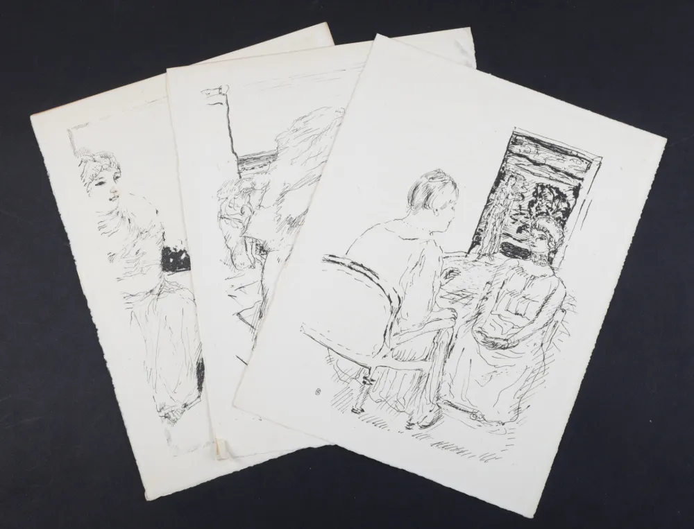 Lithografie Bonnard - La vie de Sainte Monique #1, 1930 - Set of 3 lithographs