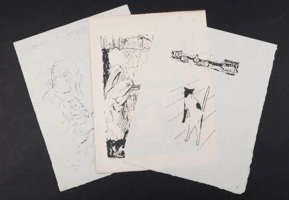 Lithografie Bonnard - La vie de Sainte Monique #13, 1930 - Set of 3 lithographs