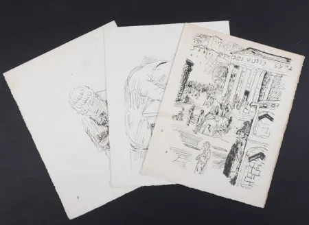 Lithografie Bonnard - La vie de Sainte Monique #4, 1930 - Set of 3 lithographs