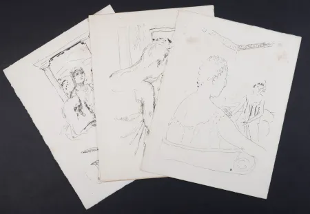 Lithografie Bonnard - La vie de Sainte Monique #6, 1930 - Set of 3 lithographs