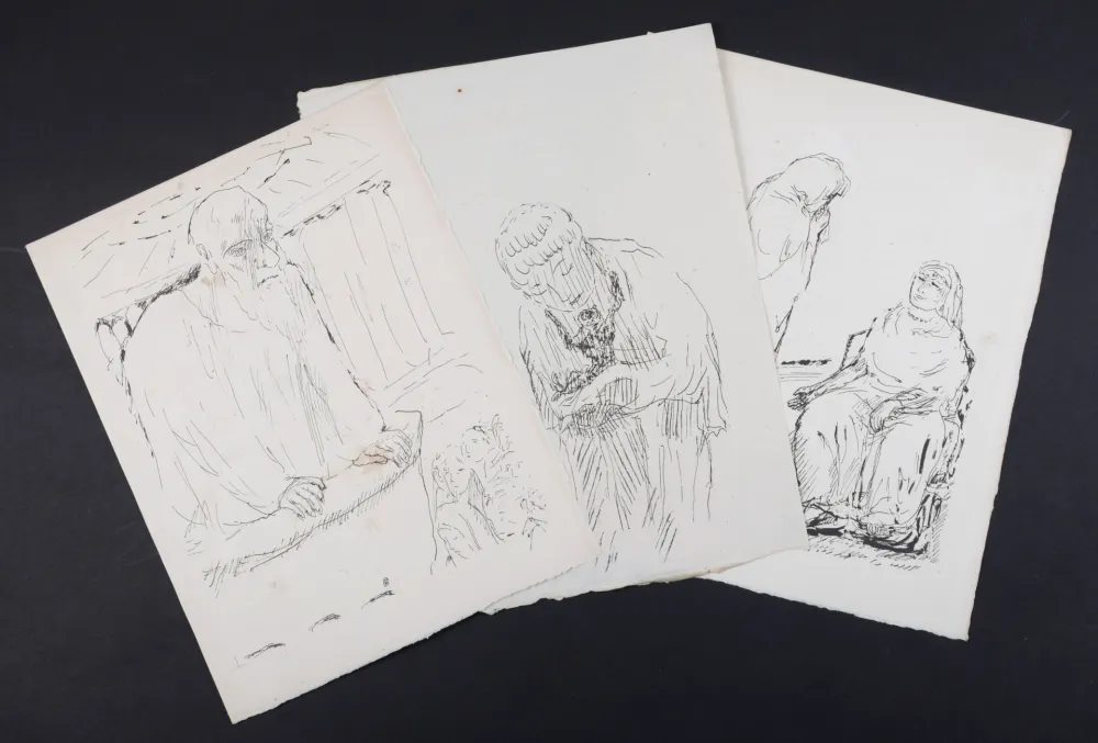 Lithografie Bonnard - La vie de Sainte Monique #7, 1930 - Set of 3 lithographs