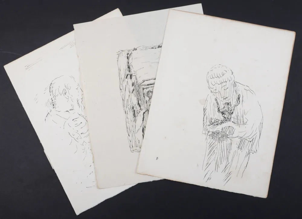 Lithografie Bonnard - La vie de Sainte Monique #9, 1930 - Set of 3 lithographs