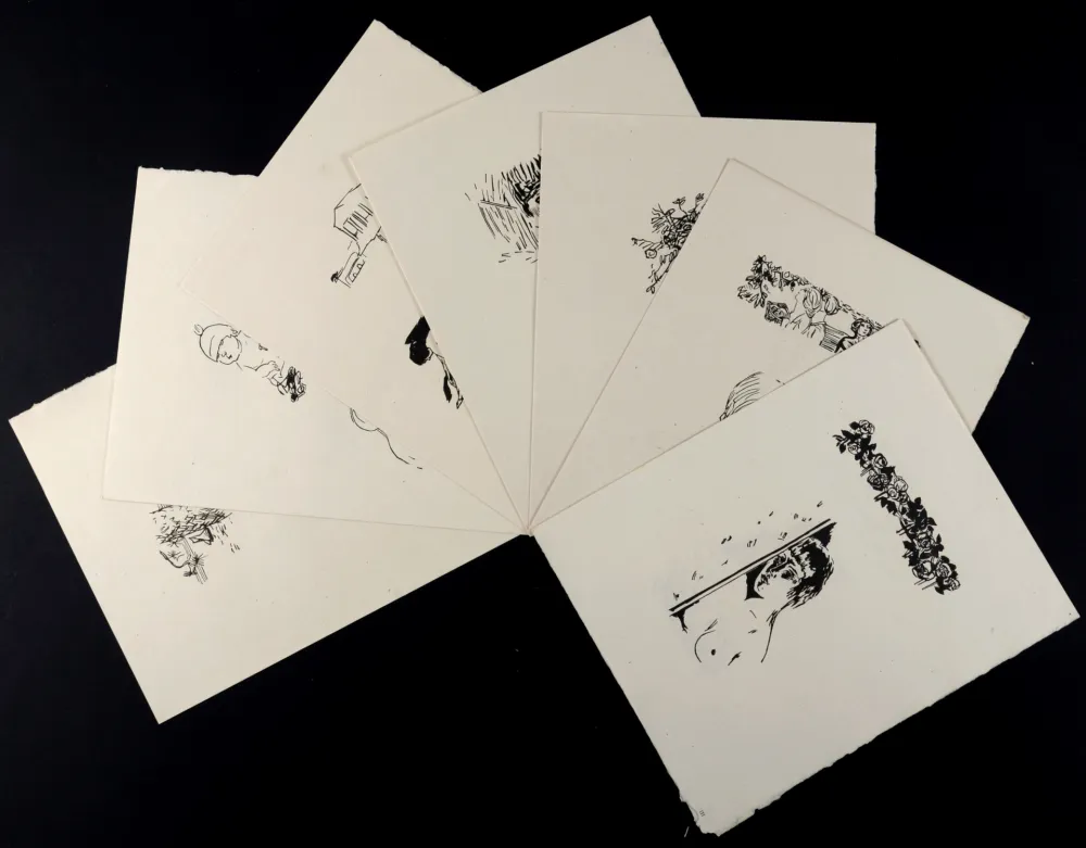 Houtsnede Bonnard - La Vie de Sainte Monique, Suite de bois non utilisés #II, 1930