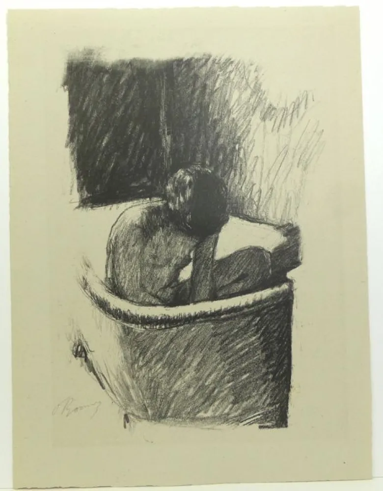 Lithografie Bonnard - Le Bain (deuxième planche)