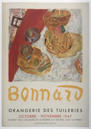 Lithografie Bonnard - Orangerie des Tuileries