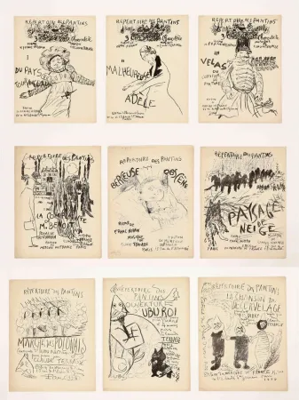 Geïllustreerd Boek Bonnard - RÉPERTOIRE DES PANTINS. Avec 9 lithographies de Pierre Bonnard et Alfred Jarry (1896-1898)